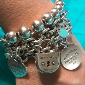 Authentic Tiffany & Co. Arc Padlock Bracelet